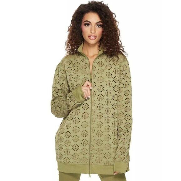 NWT PUMA FENTY Sz S ZIP UP EMBROIDERED EDGE JACKET - Picture 3 of 7